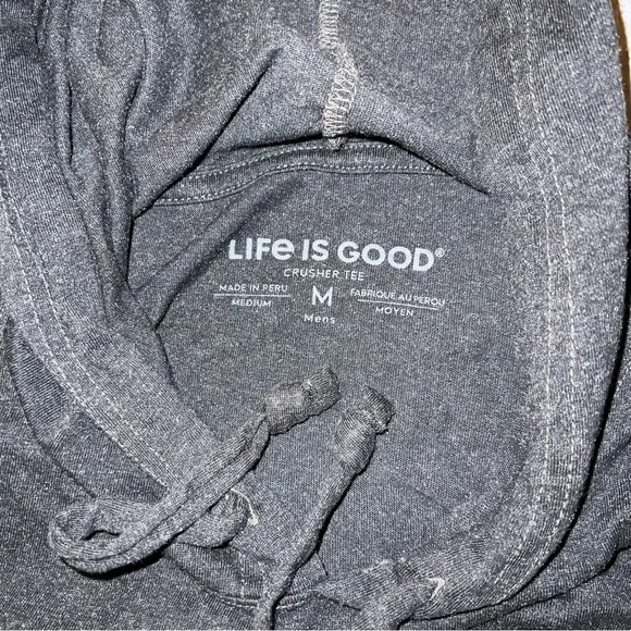 Life Is Good Men's Charcoal Growler Hoodie - Picture 6 of 8